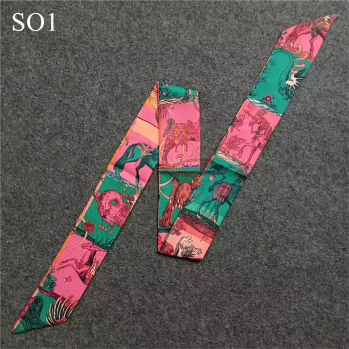 Norse Myenson-Écharpe de sac pour femme, foulard skinny, écharpe de tête, longue poignée, enveloppes