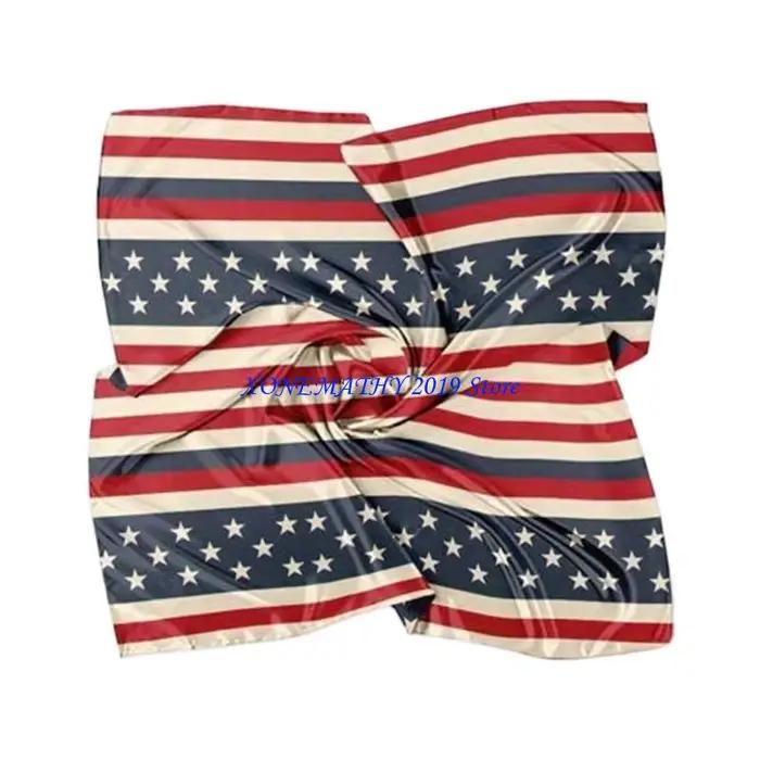 Écharpe sport réglable F42F, 90x90 centimètres, avec motifs drapeaux pays lumineux
