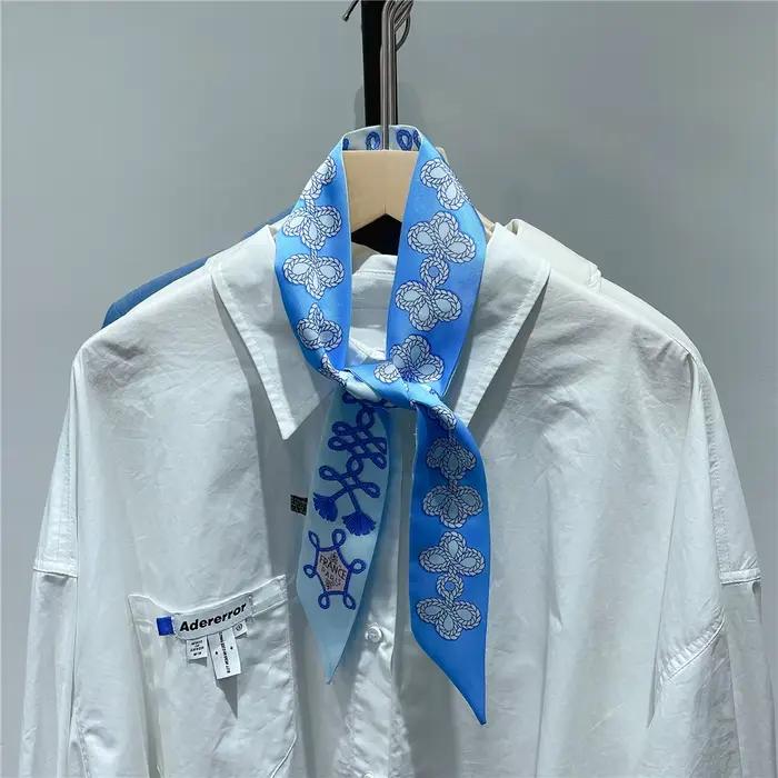 Foulard d'été imprimé nœud pour femmes