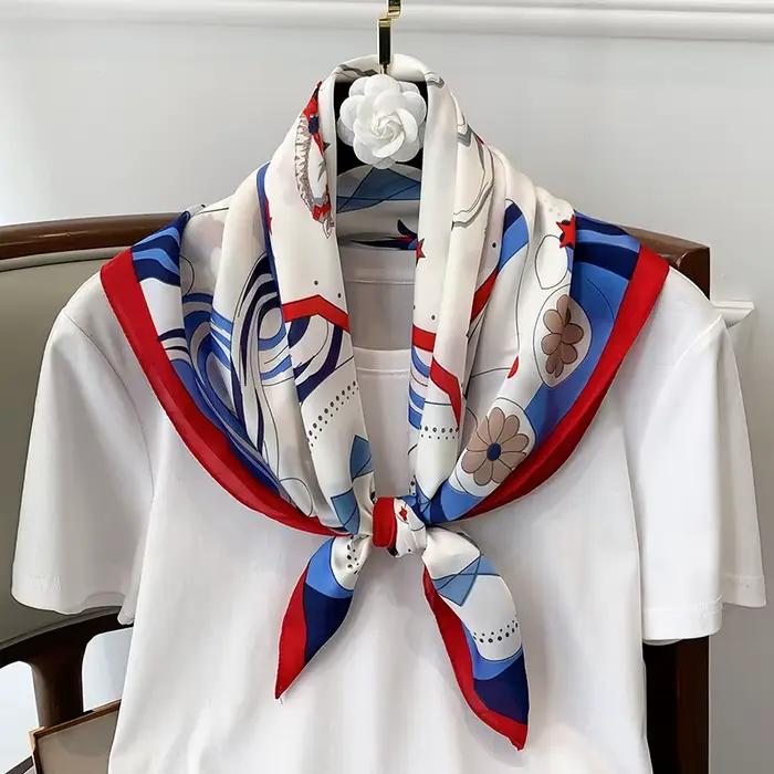 InjSatin-Foulard pour cheveux pour femme