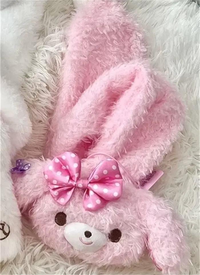 Écharpe en peluche Bonbonribbon Bunny pour femme