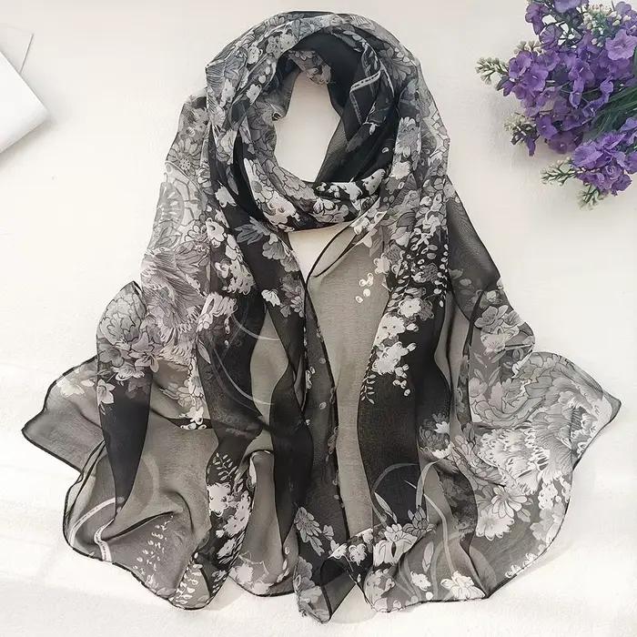Foulard élégant en mousseline de soie Georgette pour femmes