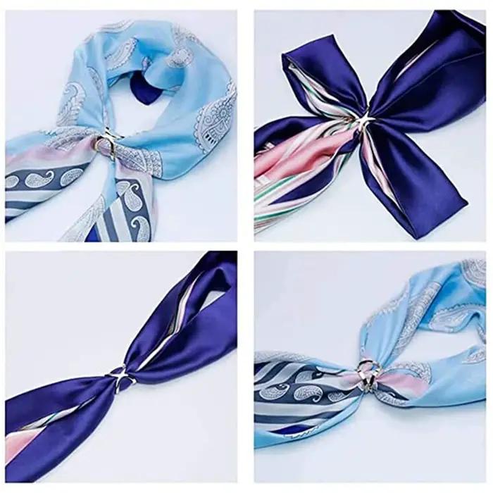 Clips pour foulards en forme de X - Élégantes attaches