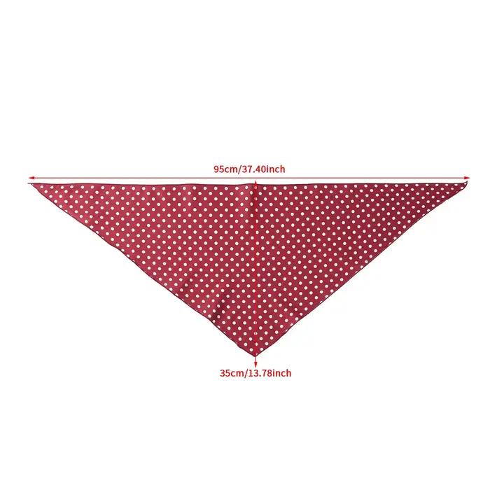 Bandana vintage rouge à pois