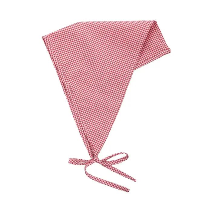 Foulard à carreaux de style campagnard français pour femmes