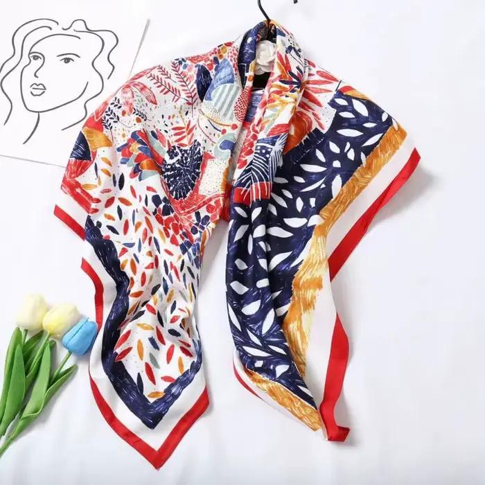 Foulard carré de haute qualité pour femme