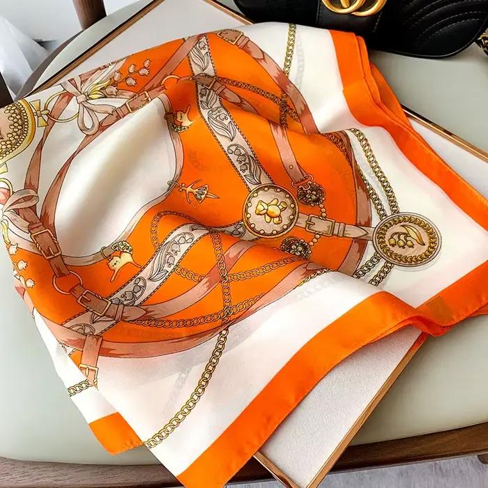 InjSatin-Foulard pour cheveux pour femme