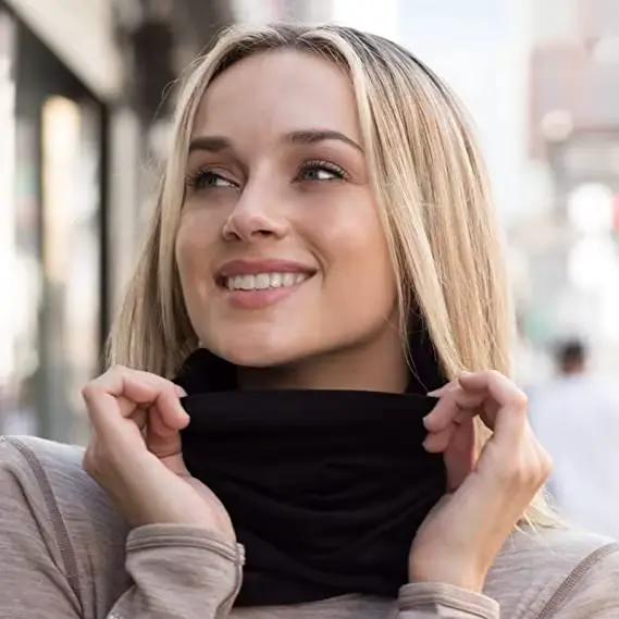 Masque de ski en laine mérinos pour homme et femme