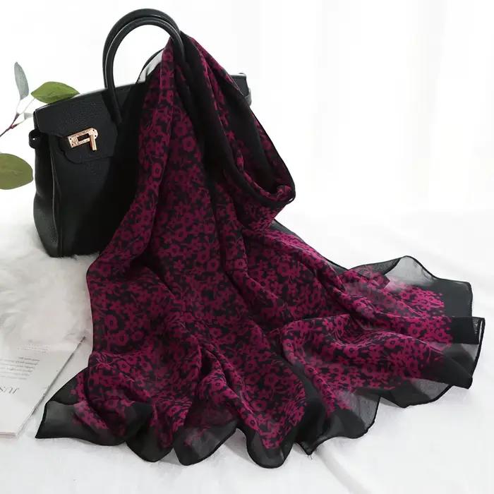Foulard en mousseline de soie pour femmes