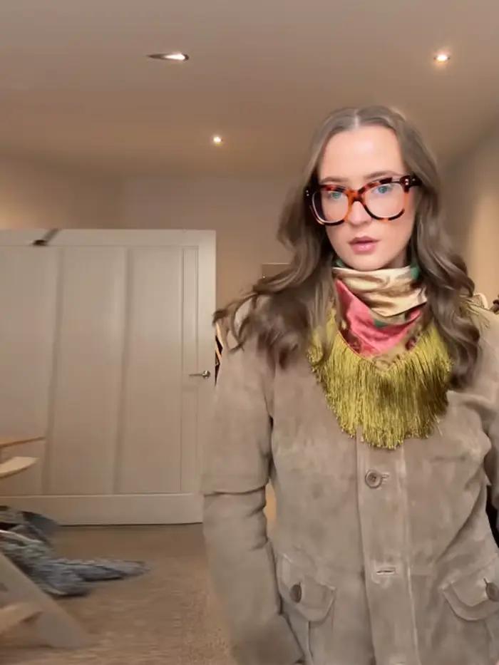 Cardigan en jacquard à panneaux et pompons pour femme