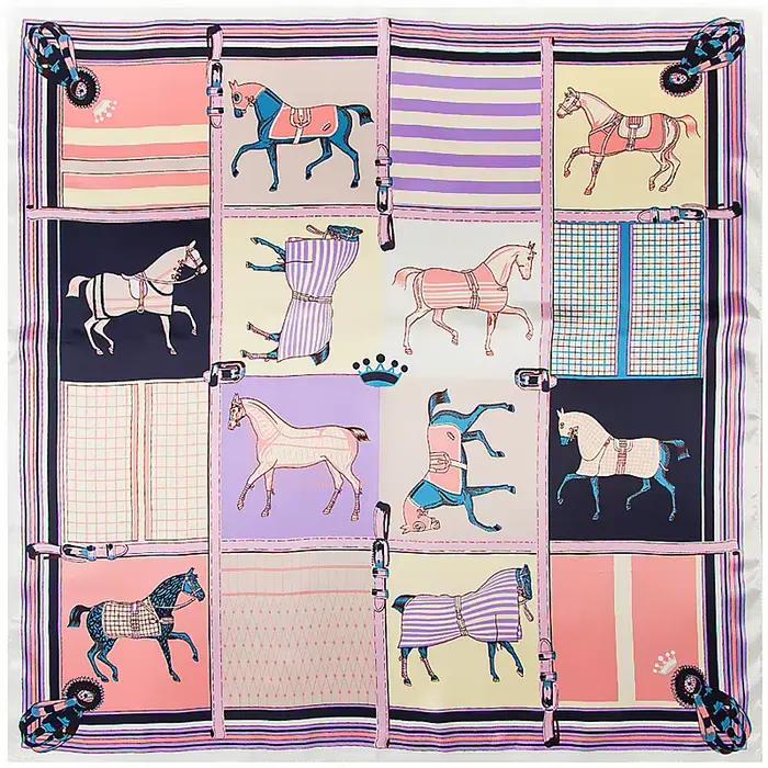 Écharpes à carreaux cheval pour femmes