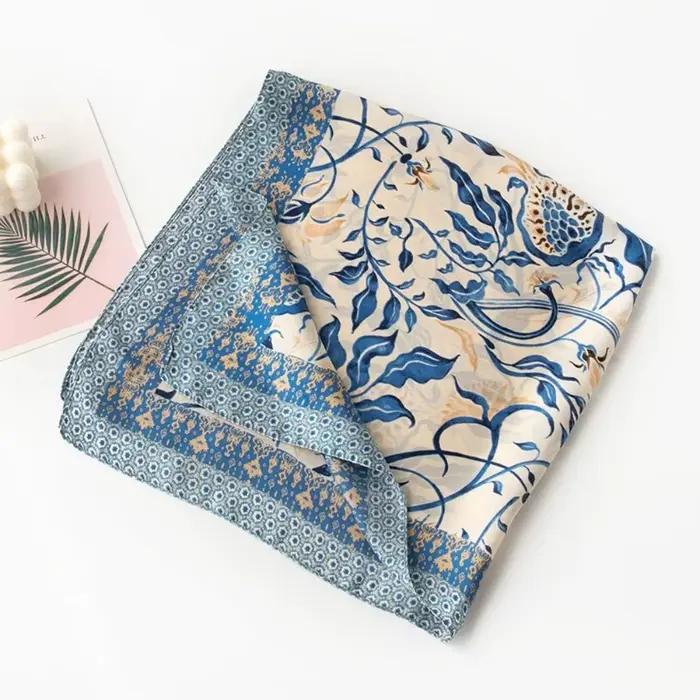 Écharpe de tête en satin pour femme