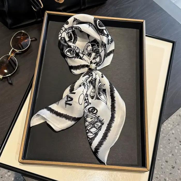 100% foulard en soie de mûrier femmes marque de luxe châles carrés