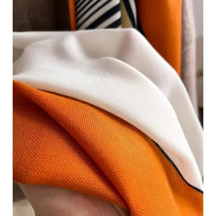 Luxury Brand Scarf Wool Cotton Shawl Lady Wrap Large Pashmina Hijab Headband Scarves Autumn Winter Bufanda Foulard