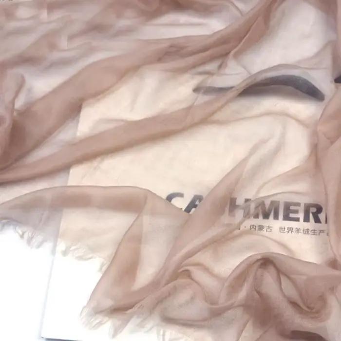 100% écharpe en cachemire femmes doux chaud couleur unie