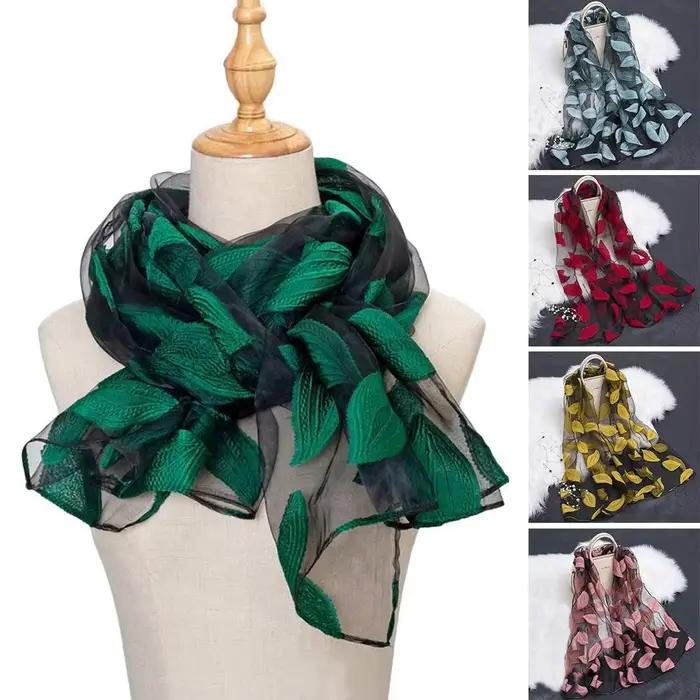 Châle Transparent Léger en Nylon pour Femme, Décontracté, Printemps Eté, Accessoire Mode Occasions Spéciales