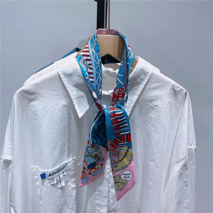 Foulard de cheveux en soie pour femmes
