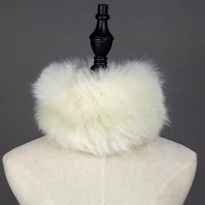 Écharpe en fourrure de raton laveur pour femmes, hiver chaud, solide, élégante et confortable pour toutes les occasions spéciales