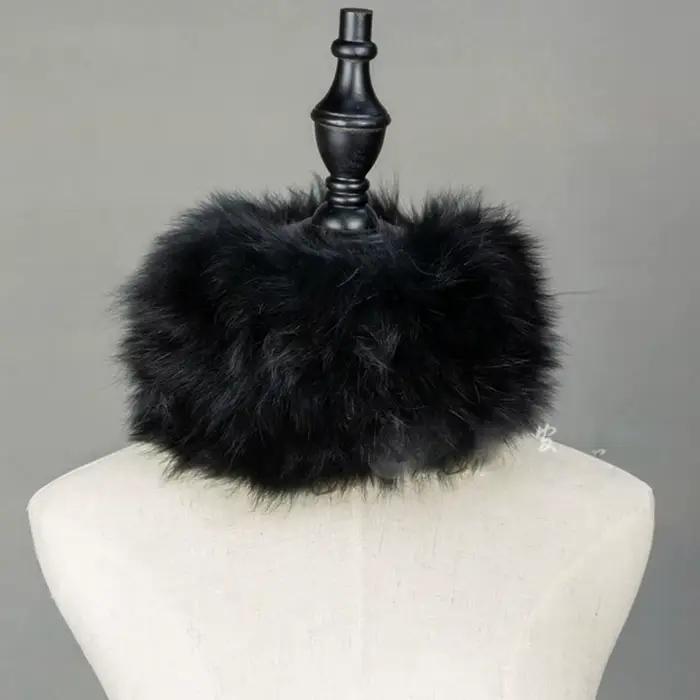 Écharpe en fourrure de raton laveur pour femmes, hiver chaud, solide, élégante et confortable pour toutes les occasions spéciales