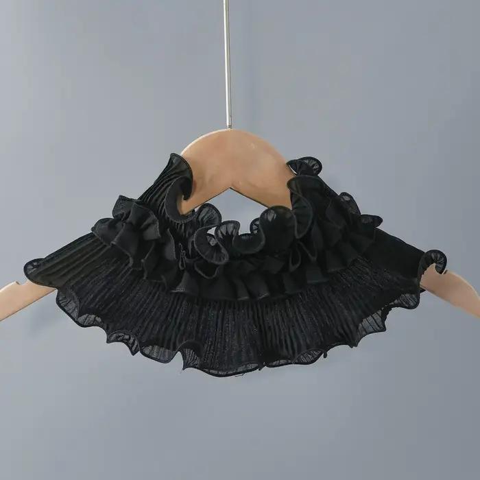 Printemps et été nouvelle écharpe en dentelle femmes multifonctionnel polyvalent col de chemise décoration à la mode