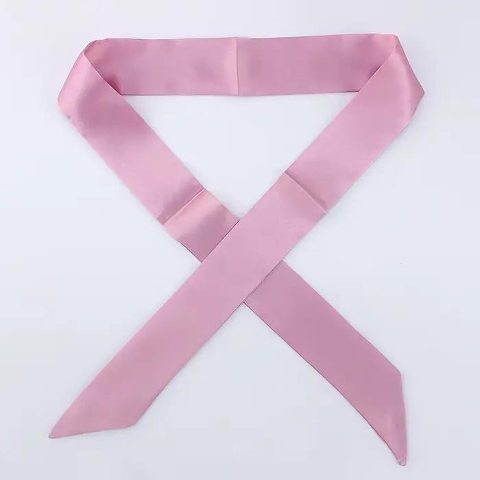 Petit Foulard Solide en Satin pour Sac à Main