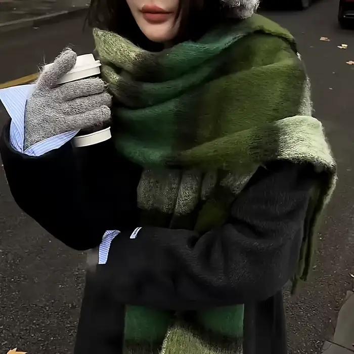 Écharpe en Mohair épaisse pour femmes