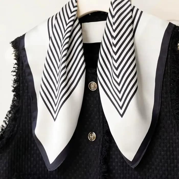 Foulard en Soie Naturelle 100% Véritable pour Femme