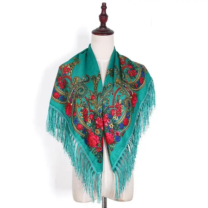 Foulard carré russe pour femmes