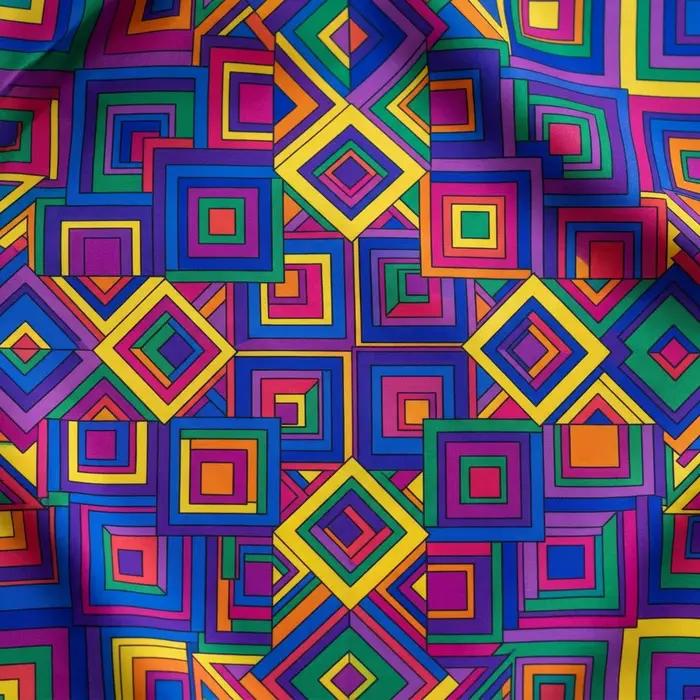 Écharpe en soie Dana Xu imprimé géométrique coloré pour femme, écharpe de plage et de mode, multifonctionnelle pour toutes les saisons et occasions