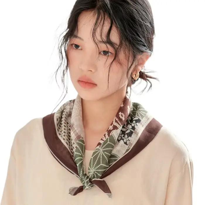 Foulards et accessoires pour cheveux : Foulards à rayures style coréen