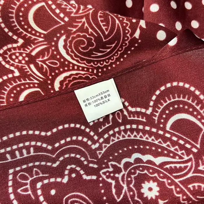 Homme Écharpe 100% Réel Soie Bandana Foulard Rouge Paisley Cravate Cou Foulards Costume Angleterre Imprimé