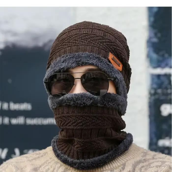 1 ensemble hiver chaud chapeau écharpe