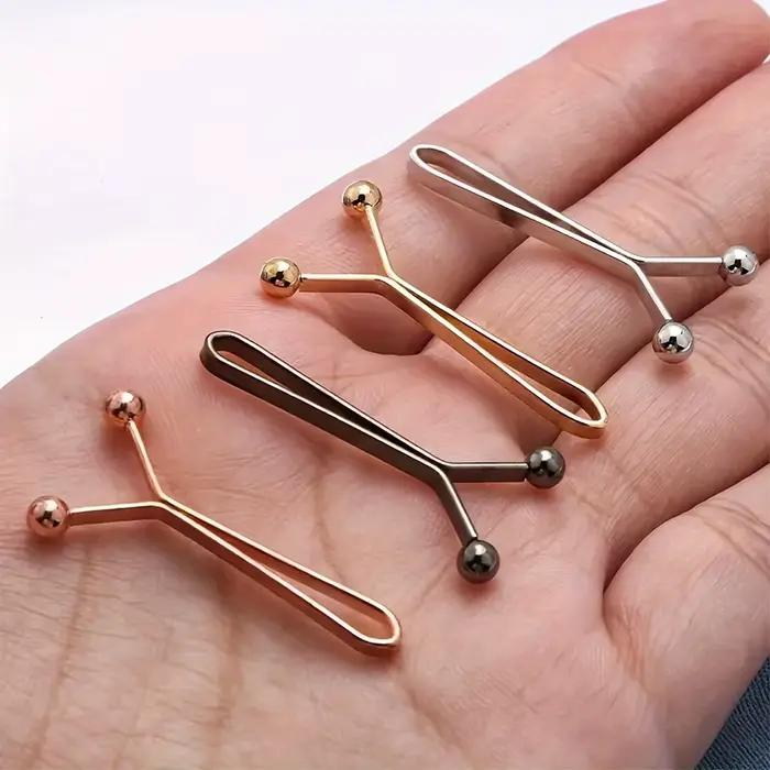 Lot de 8 clips fixes – Clip pour foulard antidérapant réglable, clip pour foulard, ourlet, poignets,