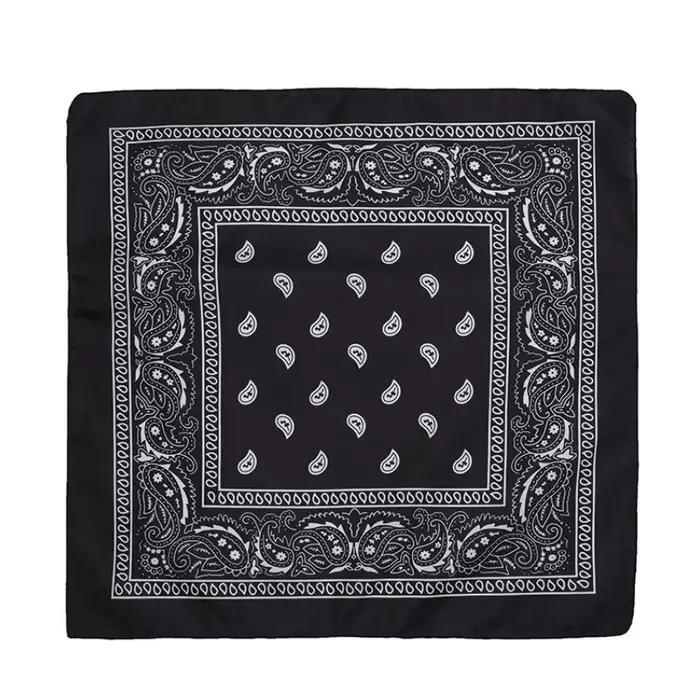Mode Hip Hop Bandana foulard unisexe noir bandeau de cheveux cou écharpe chapeaux bandes de poignet