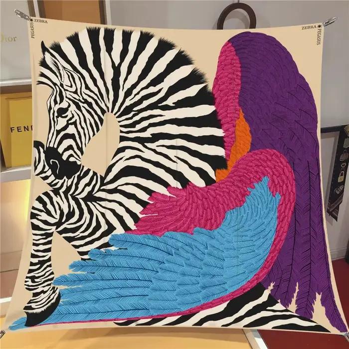 Foulard carré pour tête et cou pour femme, bandana pour cheveux, foulard pour la présidence, design
