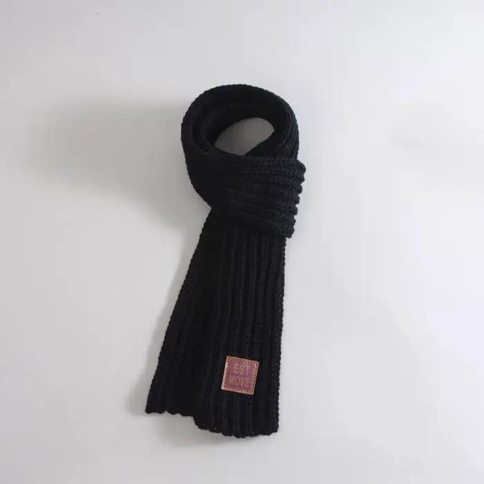 Écharpe Chaude d'Hiver pour Bébé Garçon et Fille, Châle en Tricot, Col de Cou, Accessoires Bon March
