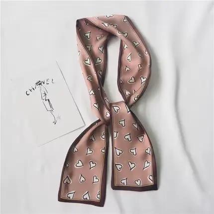 2025 coeur amour écharpe femmes mignon cheveux cravate bande foulard poignet rubans mode tête cou so