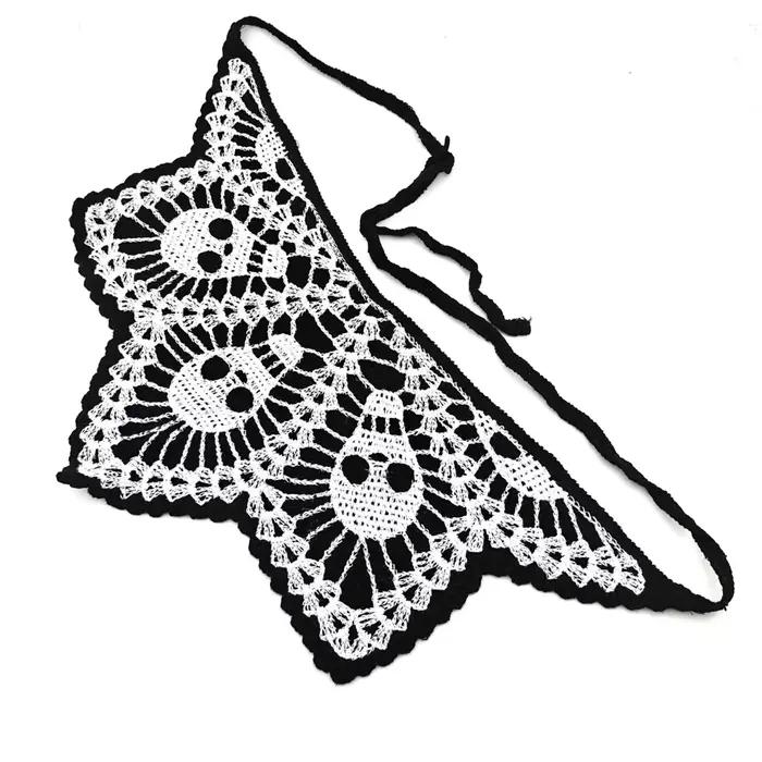 Foulard Triangle tricoté pour Halloween, accessoires créatifs pour cheveux, célébrités d'internet, b