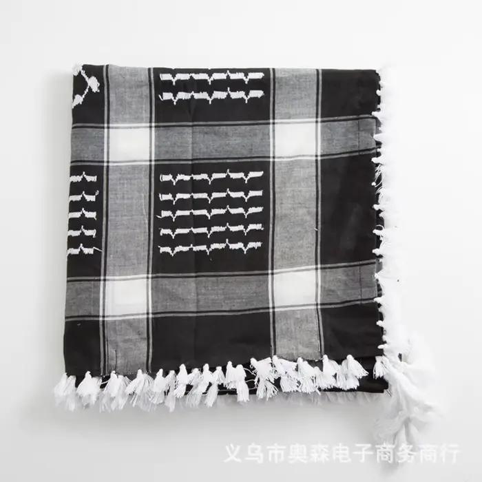 Écharpe arabe châle Keffiyeh, masque écharpe Shemagh, cyclisme, couvre-cou pour hommes et femmes, ra