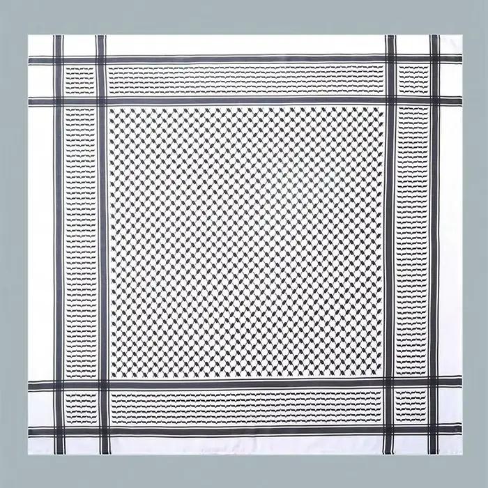 Foulard de Styles arabes pour femmes, Foulard de styliste imprimé à carreaux, Hijab doux, châles et