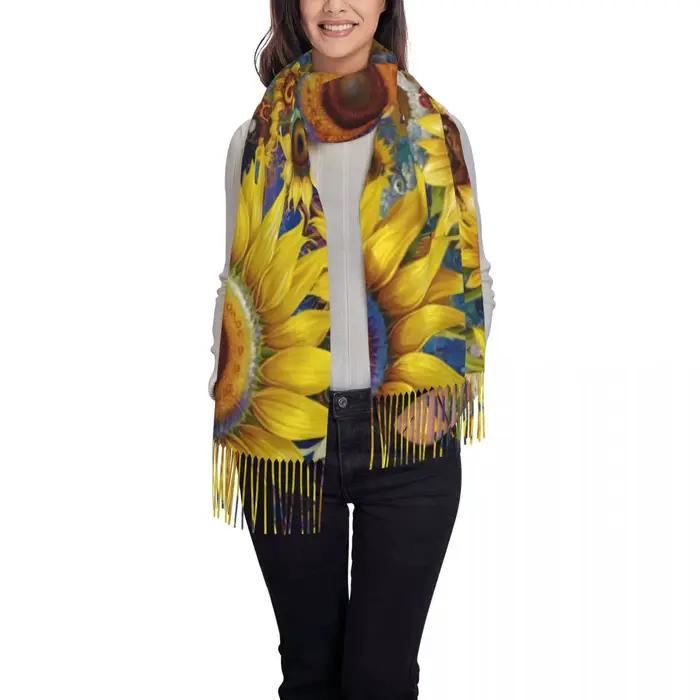 Écharpe photo personnalisée en polyester douce et confortable pour homme et femme, idéale pour les occasions extérieures et intérieures, écharpe châle chaude d'hiver, design imprimé unique à offrir