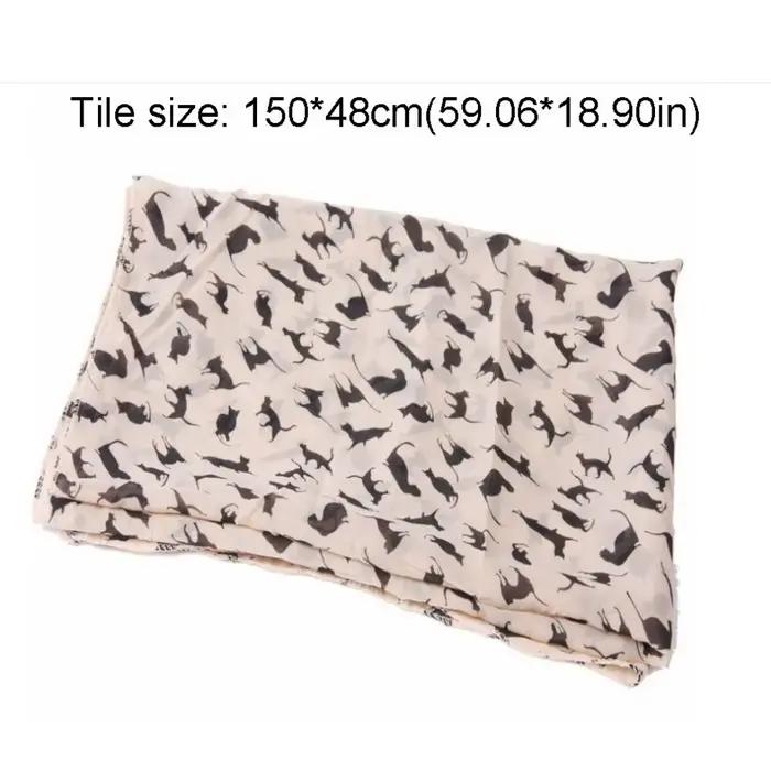 Écharpe en mousseline de soie pour femmes et filles