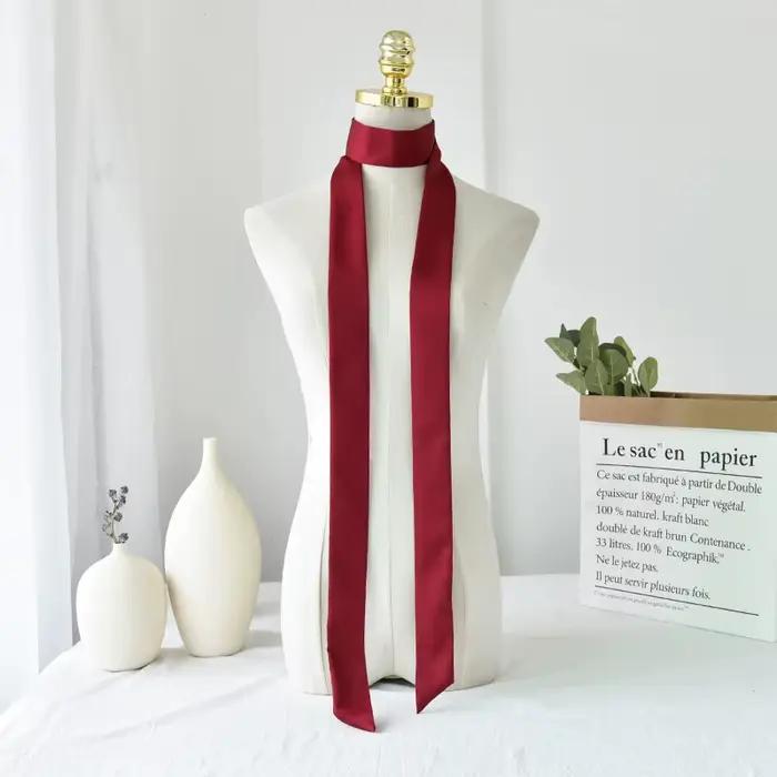 Foulard étroit en Satin de soie