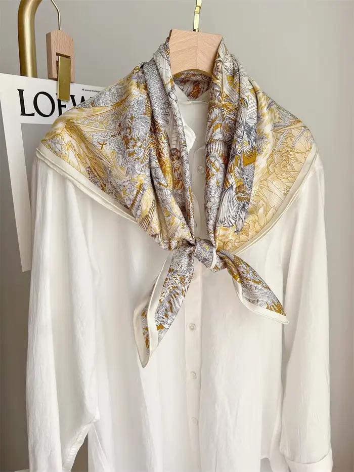Écharpe en soie de mûrier Varleaer Style élégant et confortable pour femmes toutes saisons usage quotidien et événements spéciaux