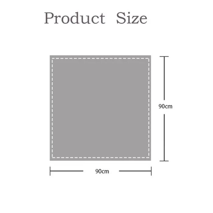 Foulard en soie tricoté pour femmes de haute qualité, 90x90cm, pour hiver et plage, luxe et sophistication