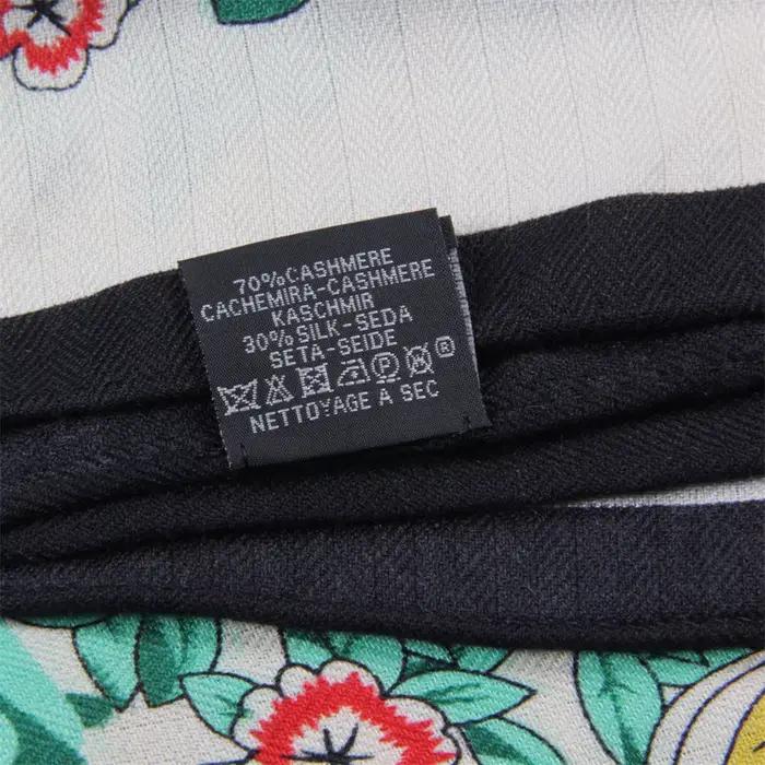 Cachemire soie écharpe concepteur imprimé luxe Pashmina châles pour femmes bords roulés à la main étole couverture Triangle foulards Poncho