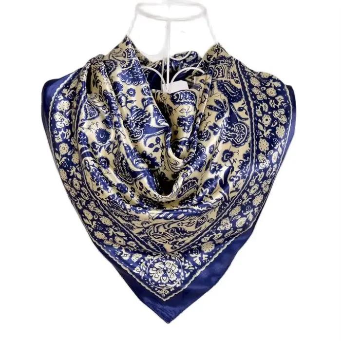 JODesign-Foulard Hijab Carré Rouge pour Femme, Châle Cachecol, Foulard de Tête, Cape de Cou, Nouvelle Montre