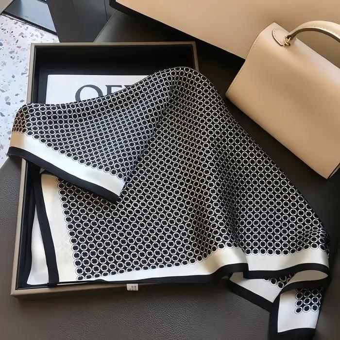 Foulard carré en Satin élégant pour femmes