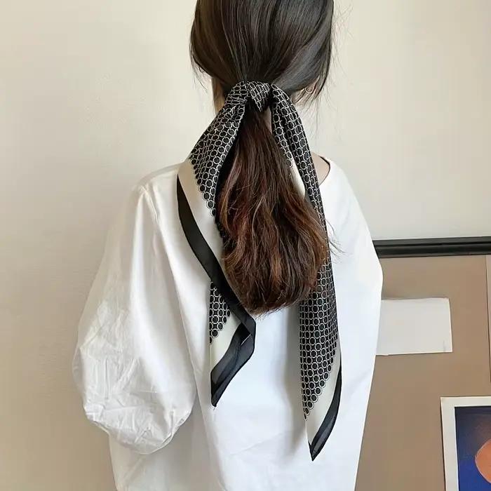 Foulard carré en Satin élégant pour femmes