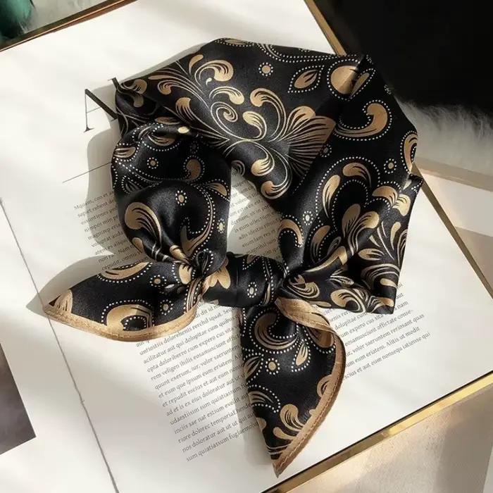 Nouveau Foulard en Soie de Mûrier 100% 12 Momme
